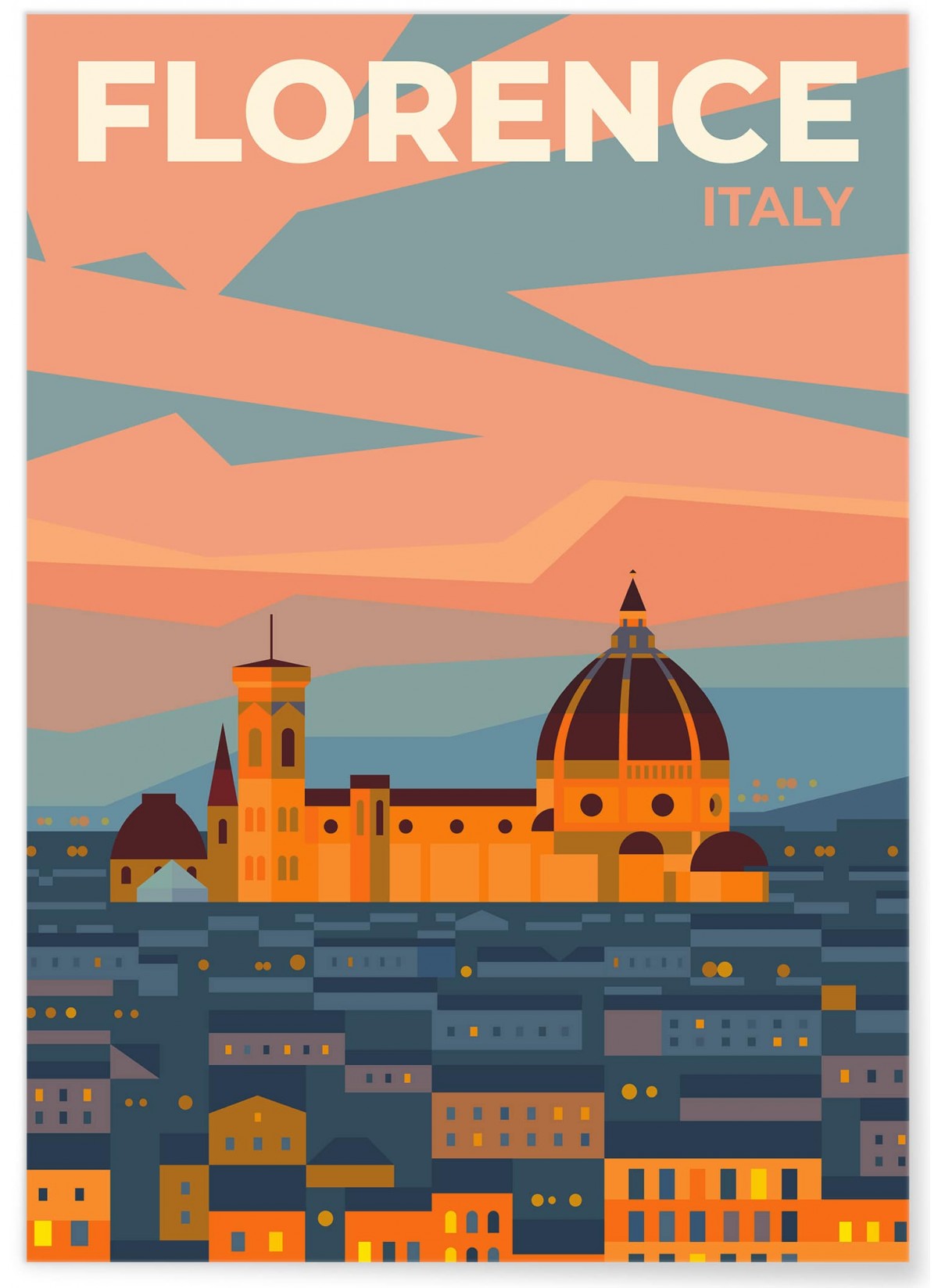 Affiche ville Florence 2