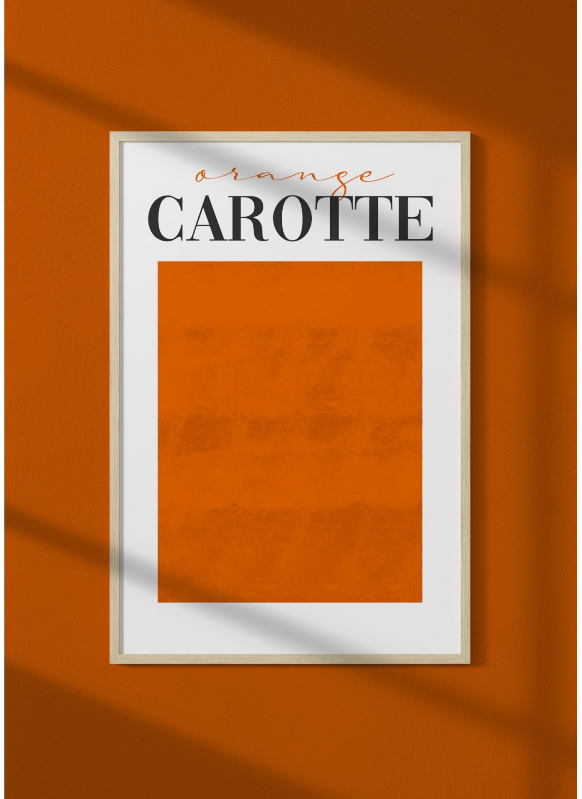Affiche Orange Carotte