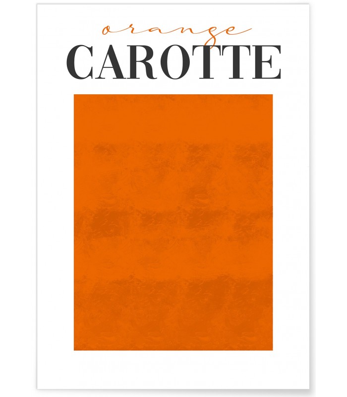 Affiche Orange Carotte