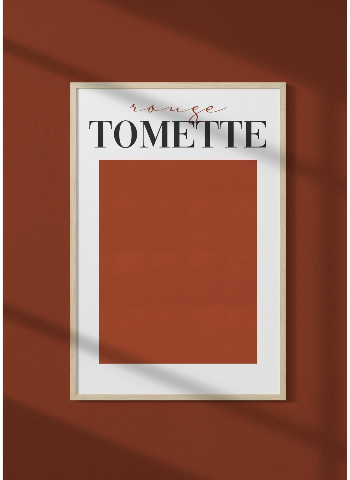 Affiche Rouge Tomette