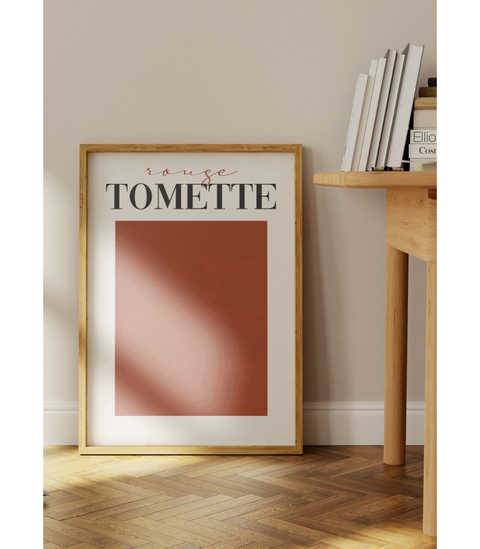 Affiche Rouge Tomette