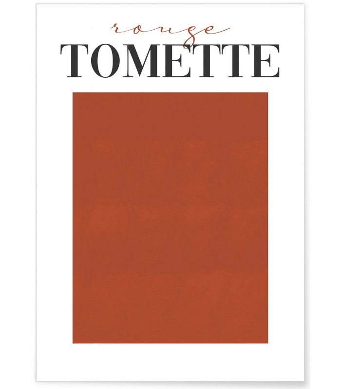 Affiche Rouge Tomette