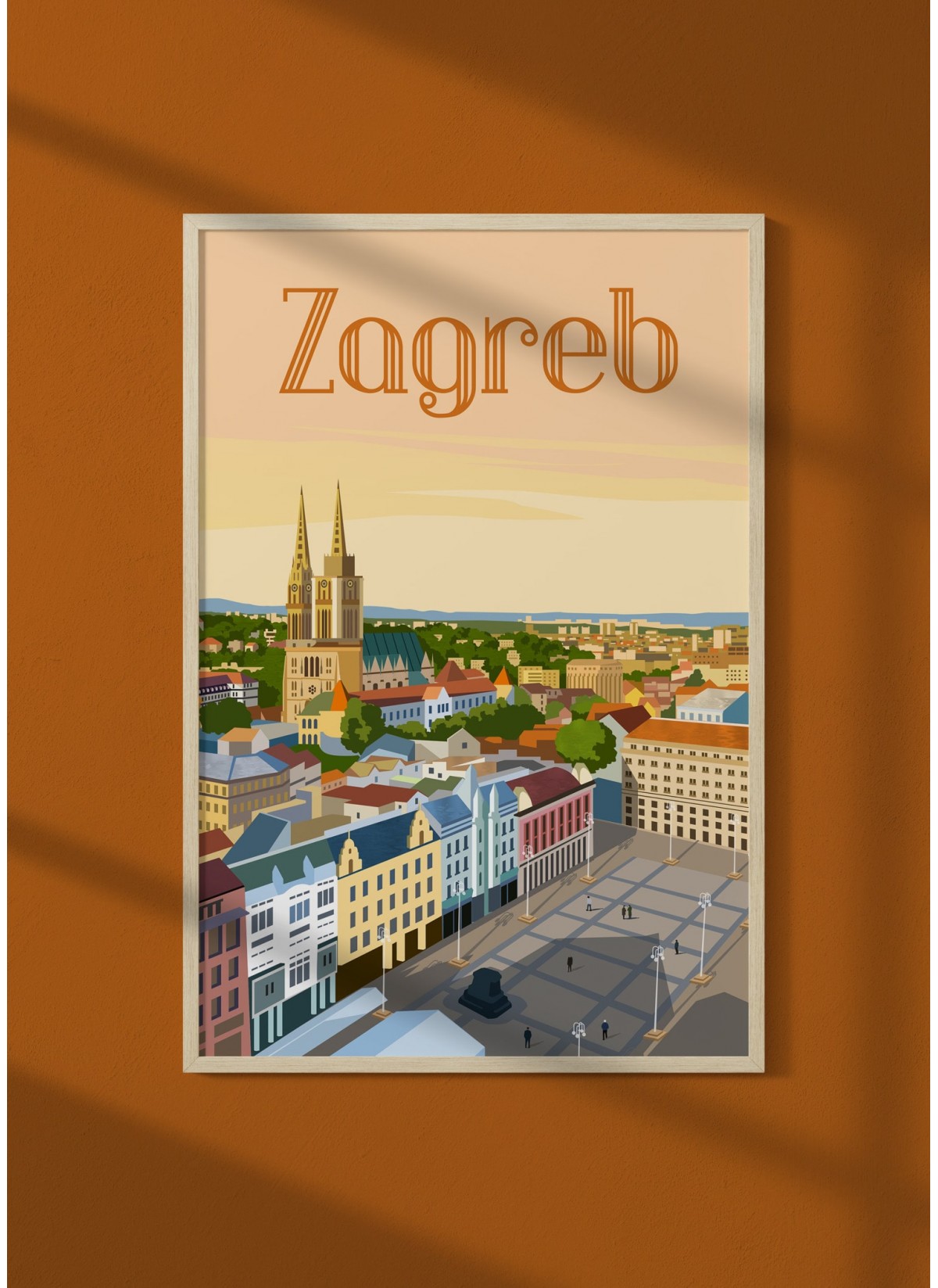 Affiche ville Zagreb