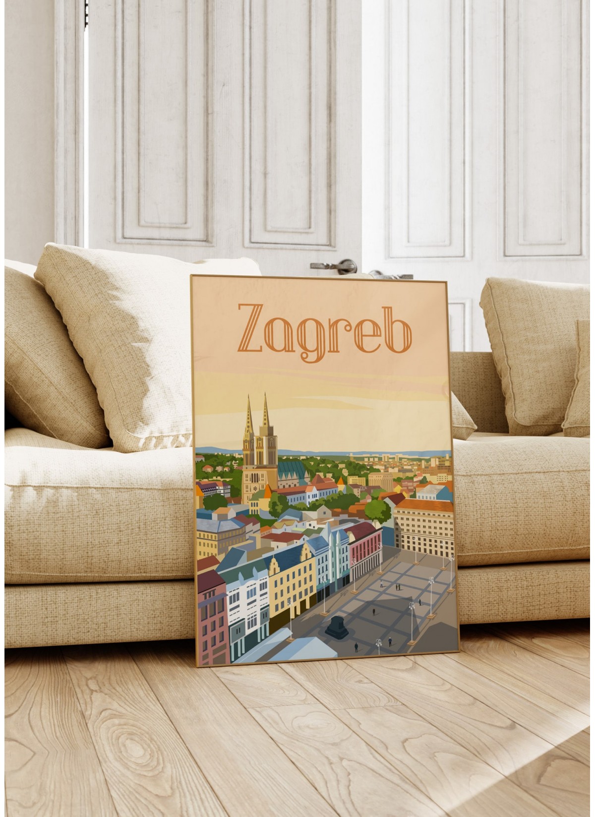 Affiche ville Zagreb