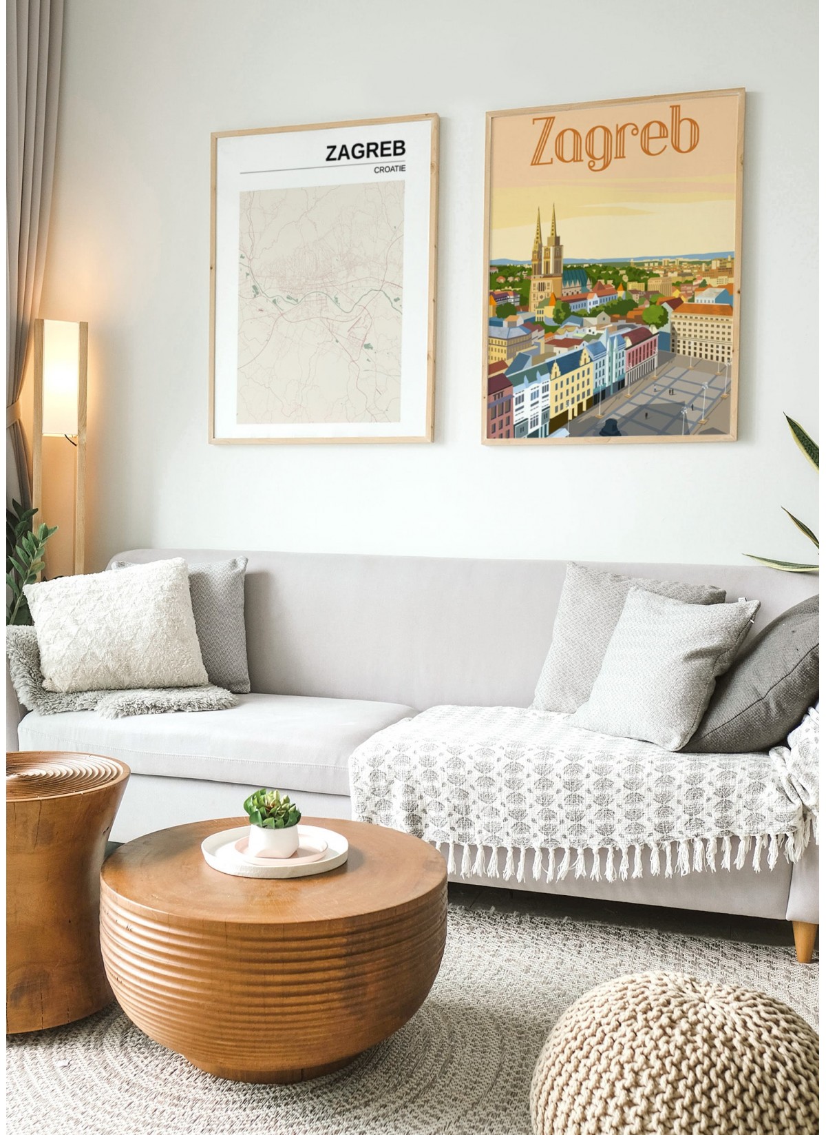 Affiche ville Zagreb