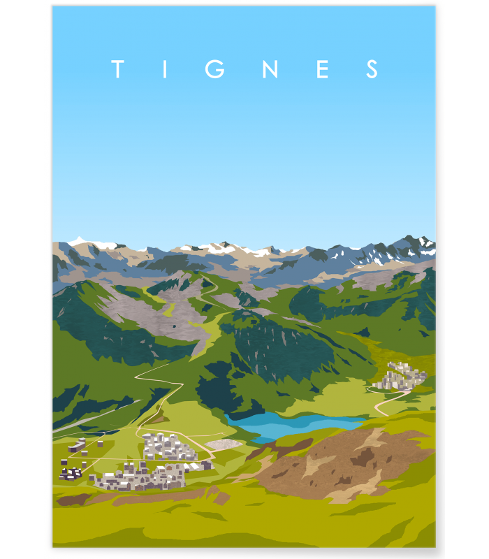 Affiche ville Tignes