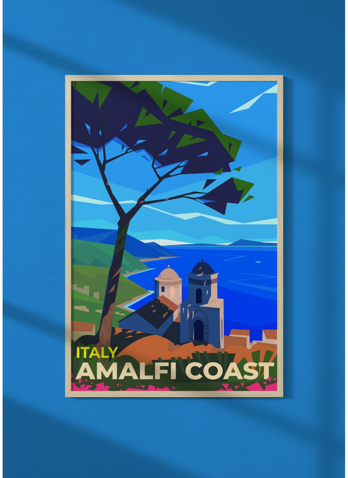 Affiche Vintage Publicités d'Antan Tourisme Monde - Capri Italie Poster Décoration  Murale A3+ (32 x 45 cm)