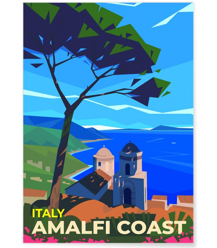 Affiche Italie - Côte Amalfitaine