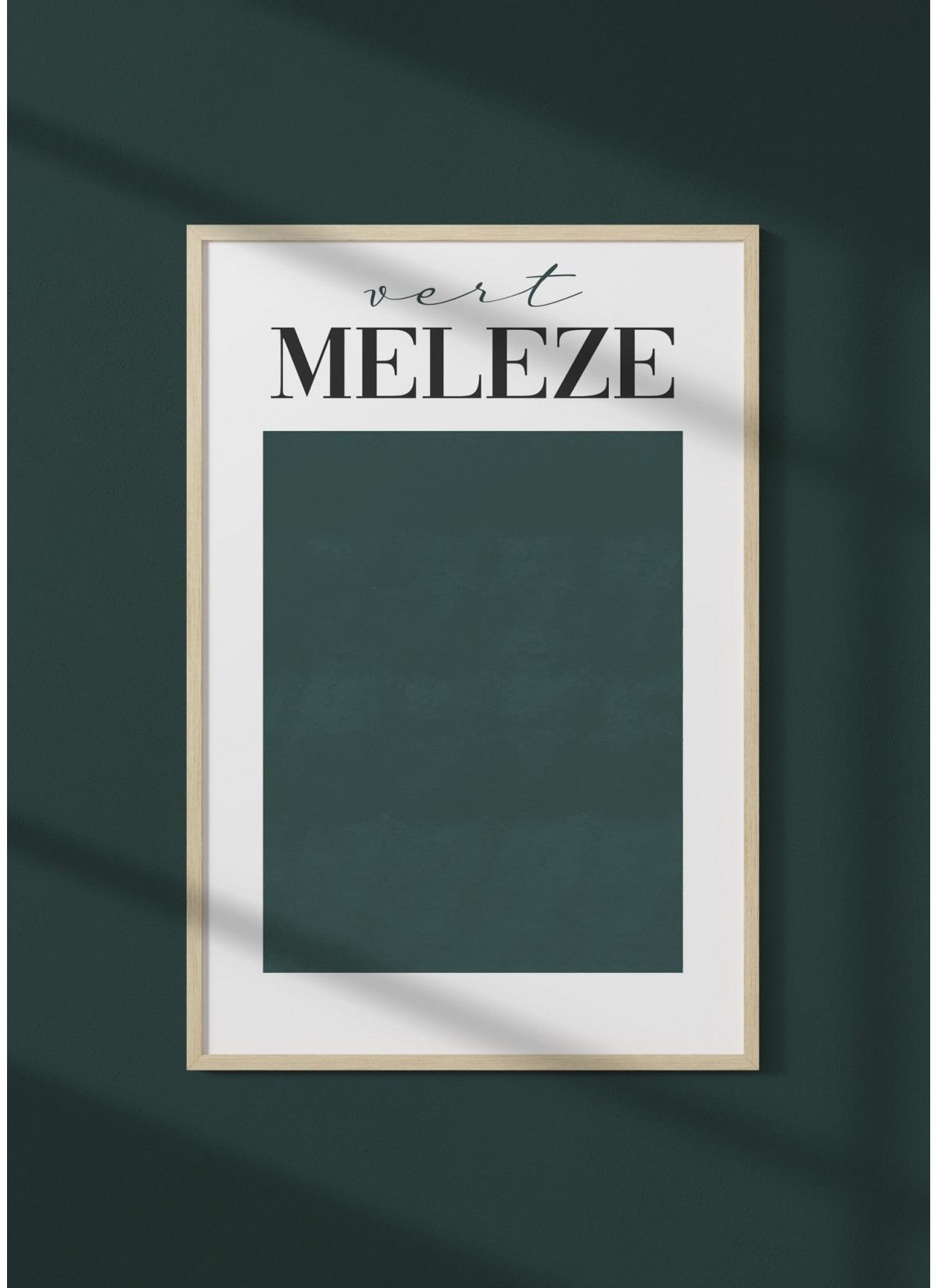 Affiche Vert Mélèze