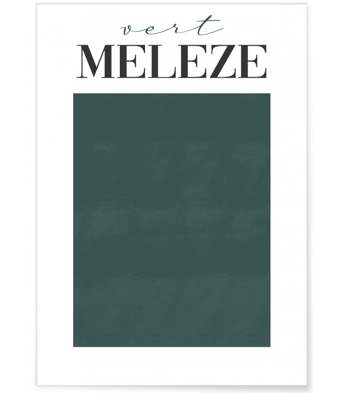 Affiche Vert Mélèze