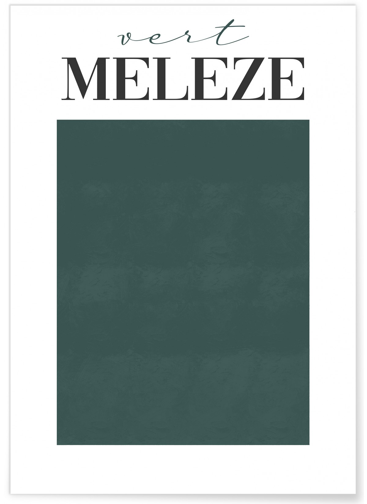 Affiche Vert Mélèze