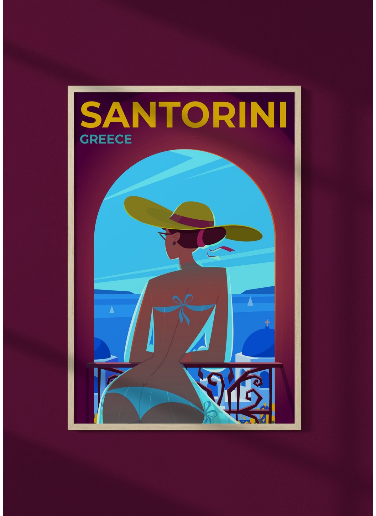 Affiche Grèce - Santorin