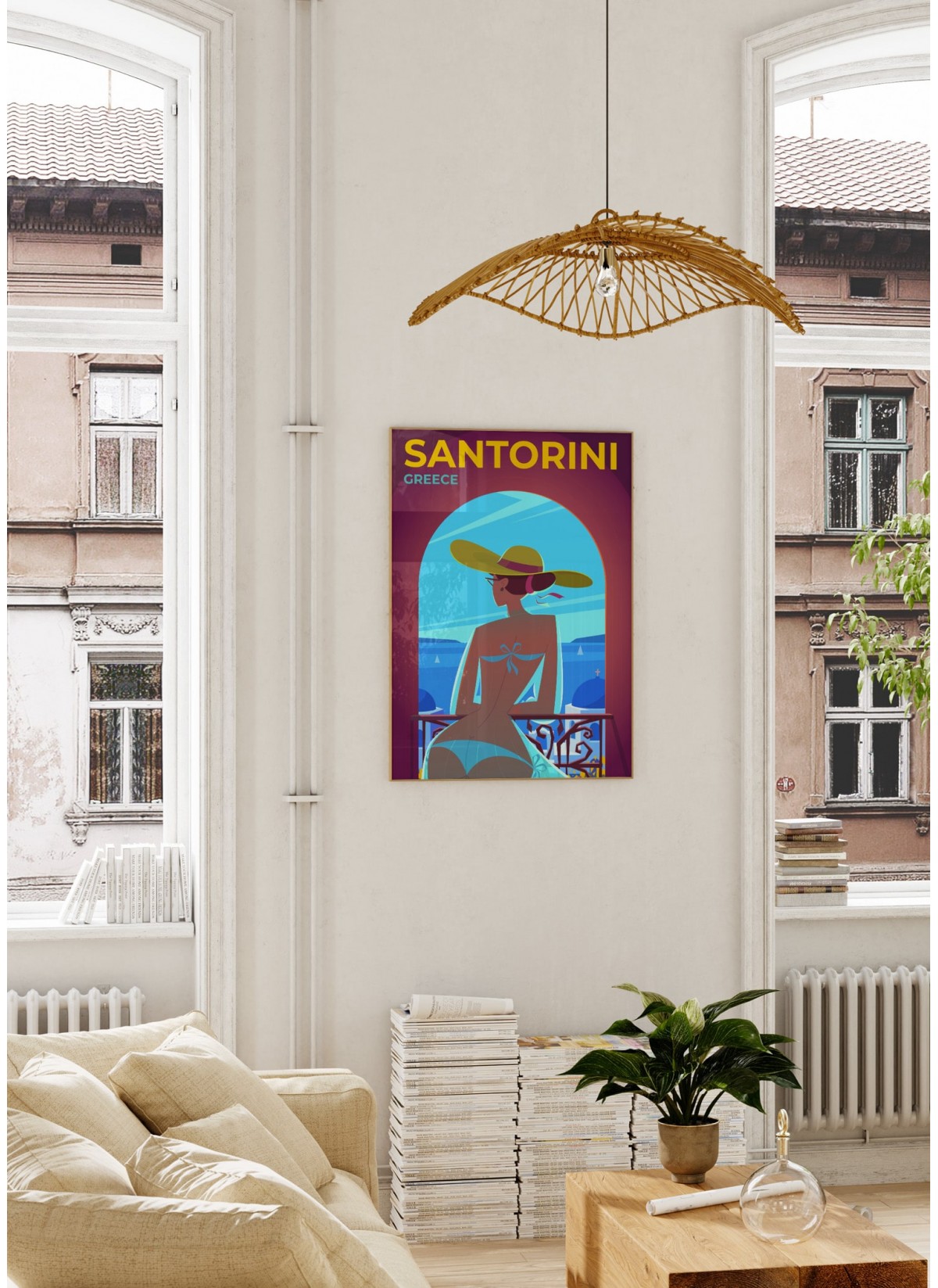 Affiche Grèce - Santorin