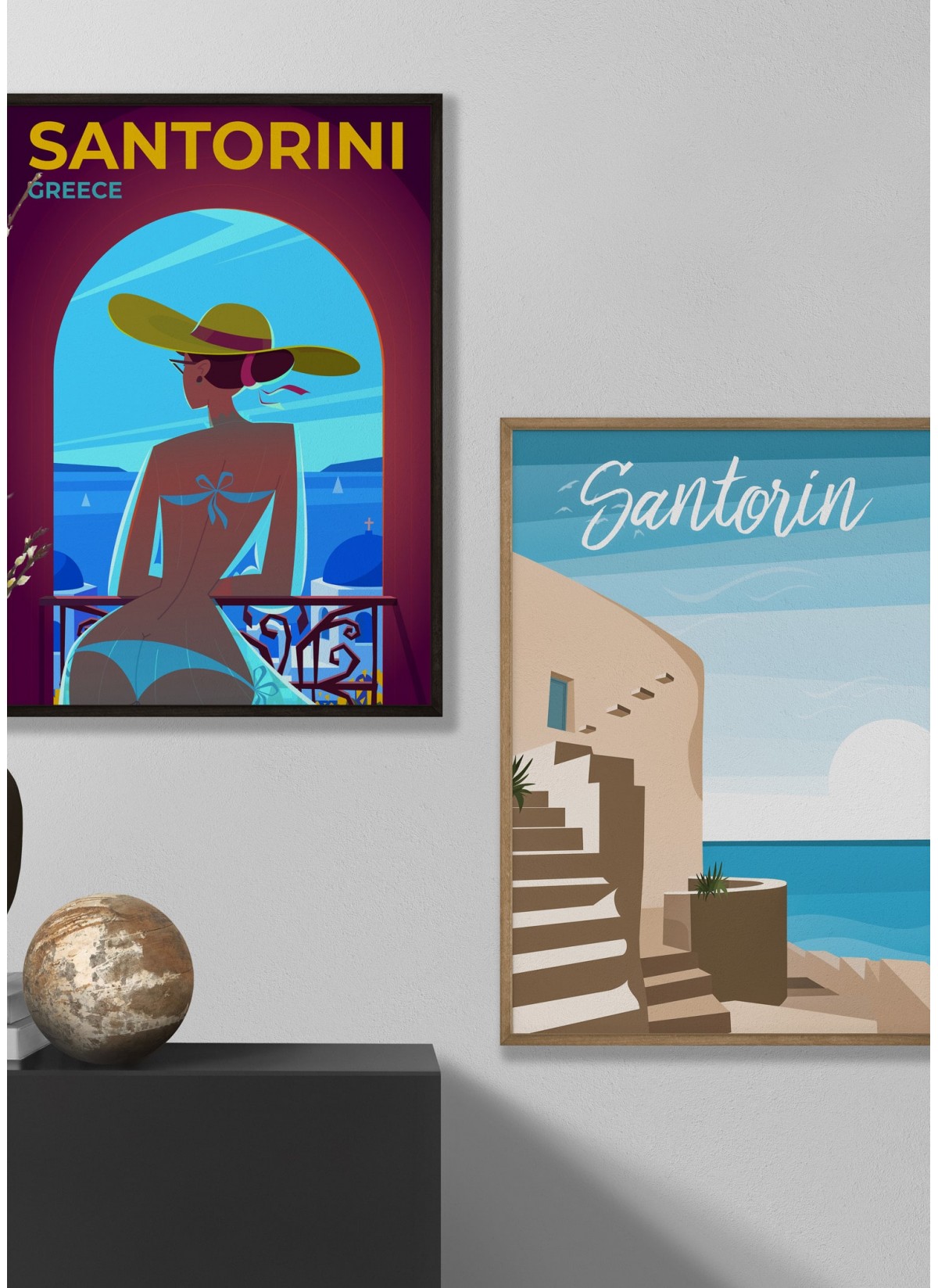 Affiche Grèce - Santorin