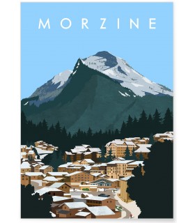 Affiche ville Morzine