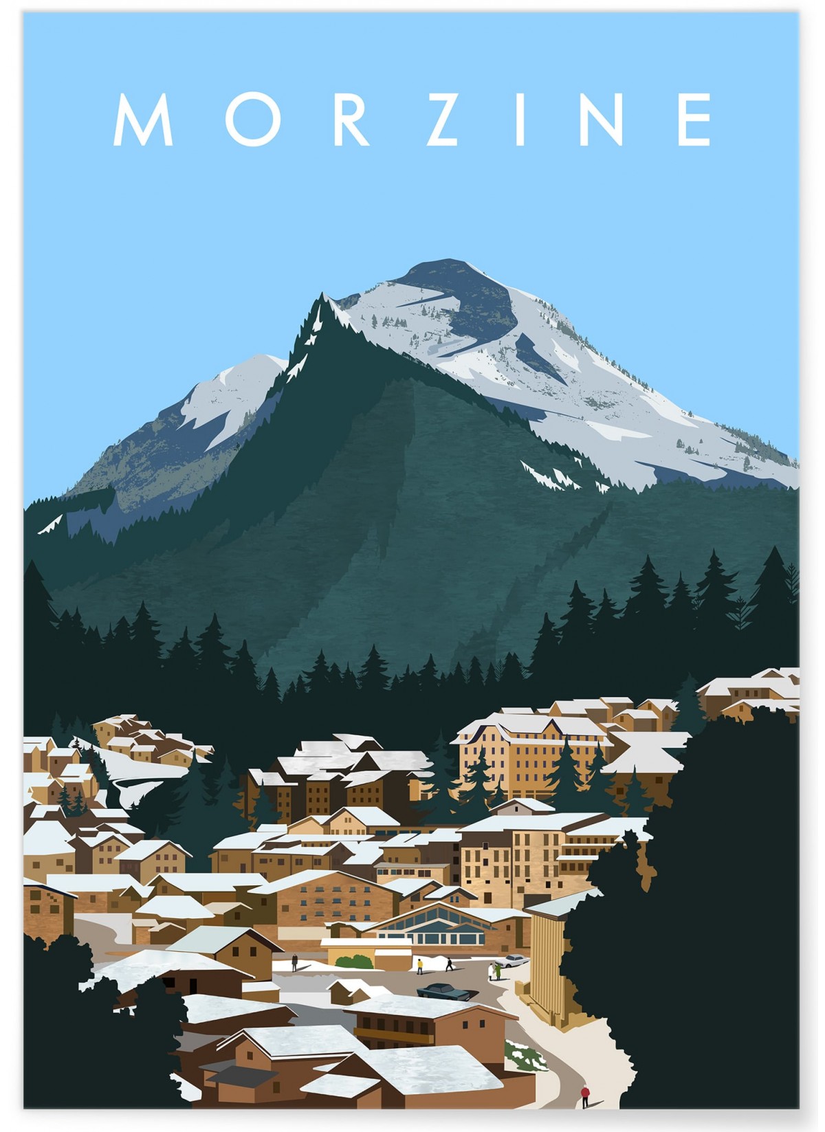 Affiche ville Morzine