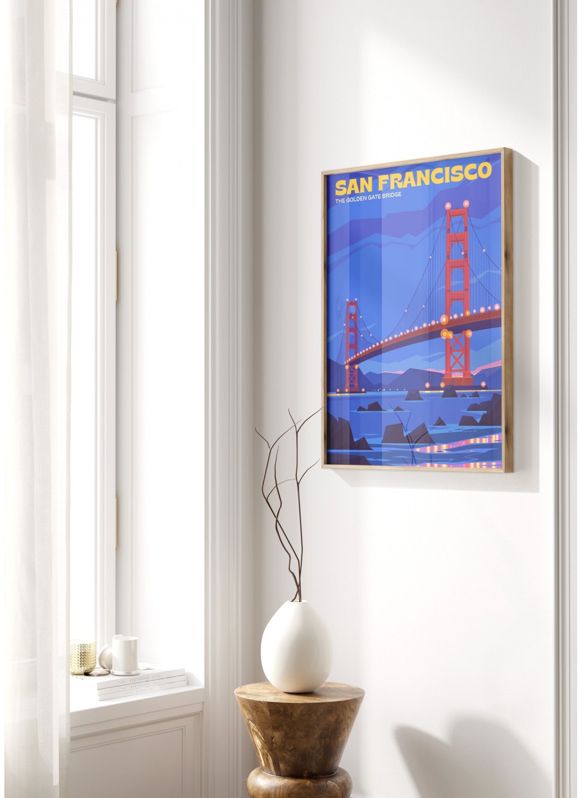 Affiche Vintage San Francisco – Poster Rétro Voyage – Reproduction Papier