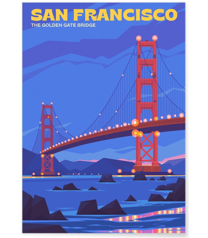 Affiche ville San Francisco 3