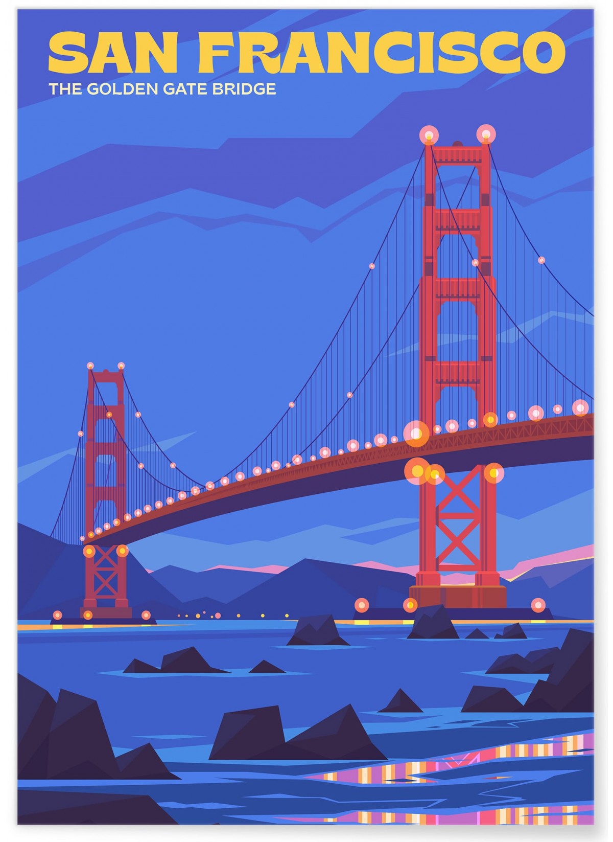 Affiche ville San Francisco 3