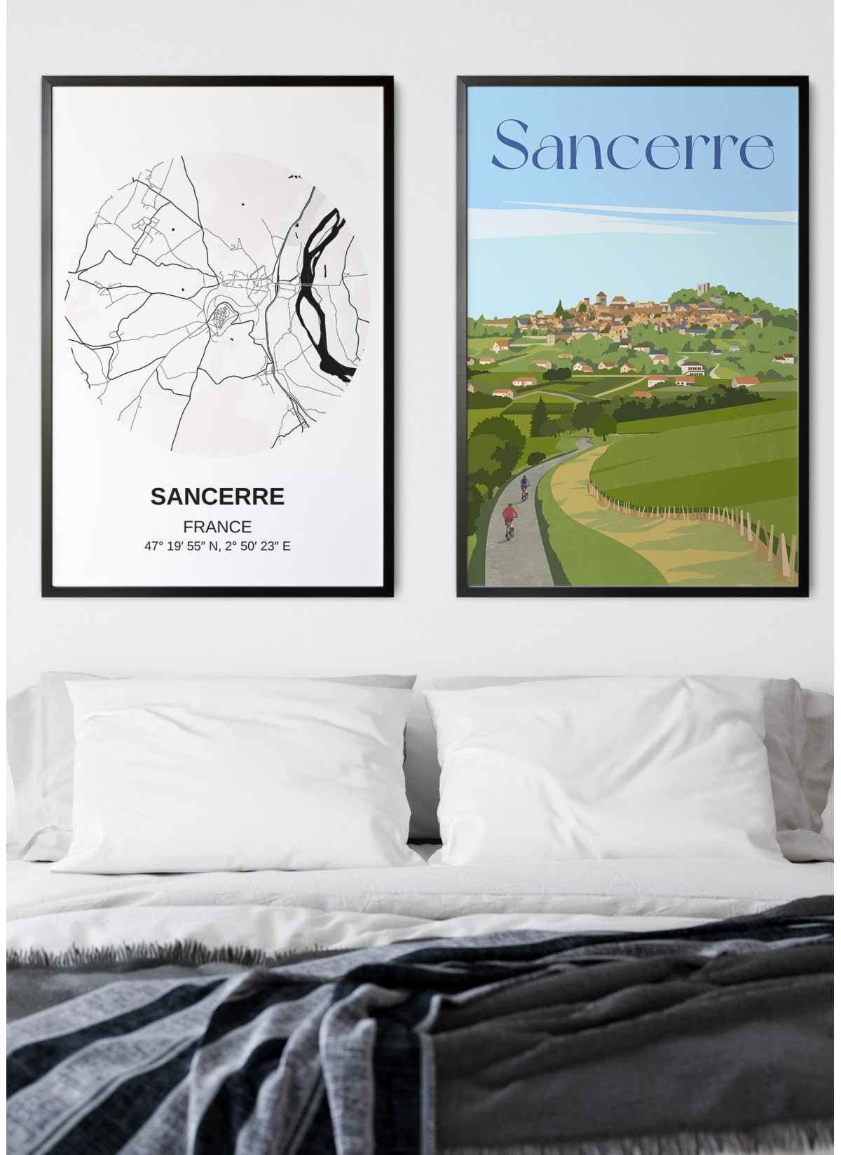 Affiche ville Sancerre
