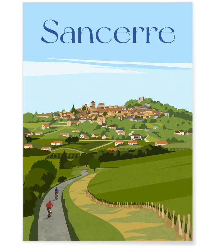 Affiche ville Sancerre