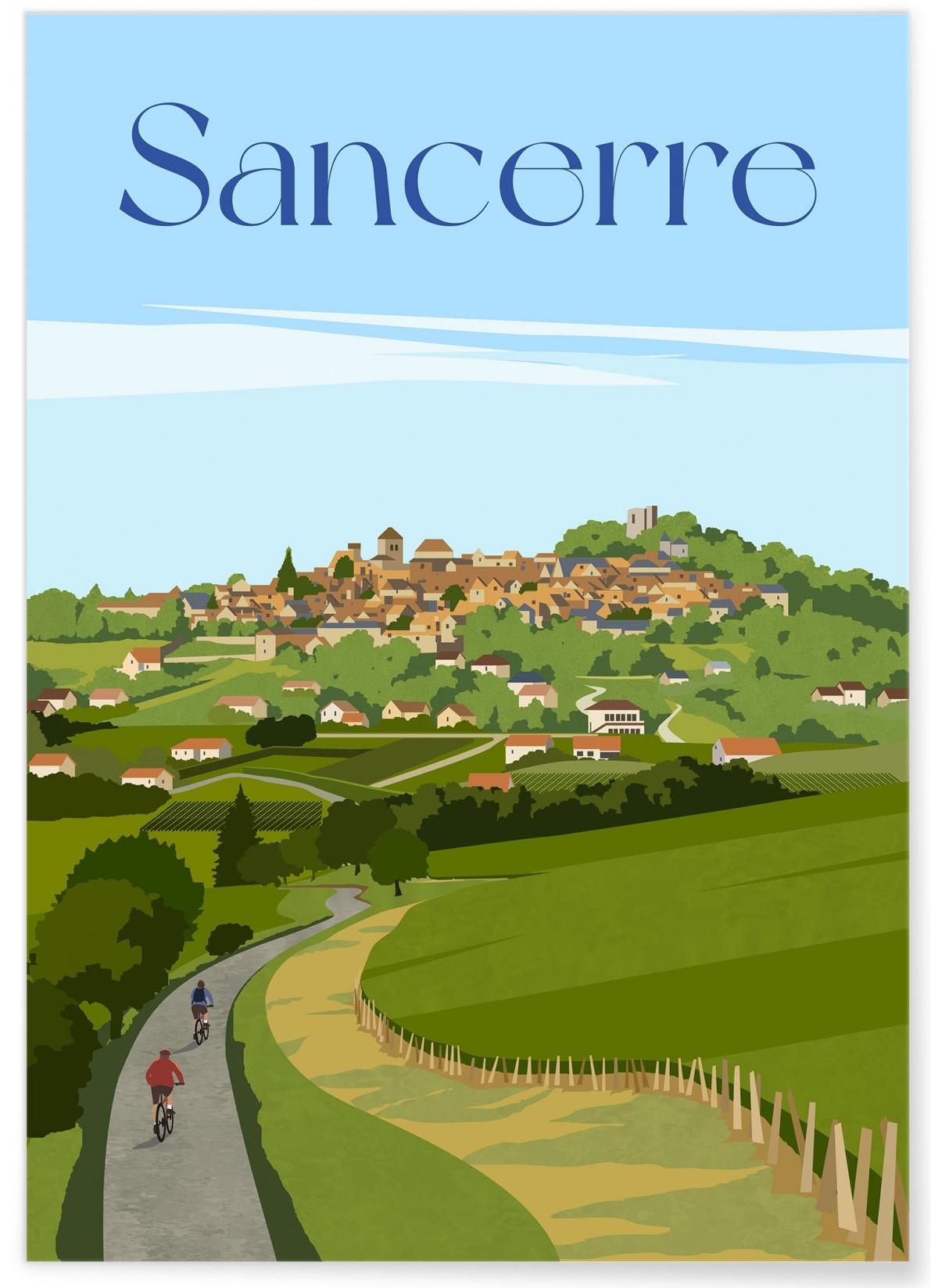 Affiche ville Sancerre