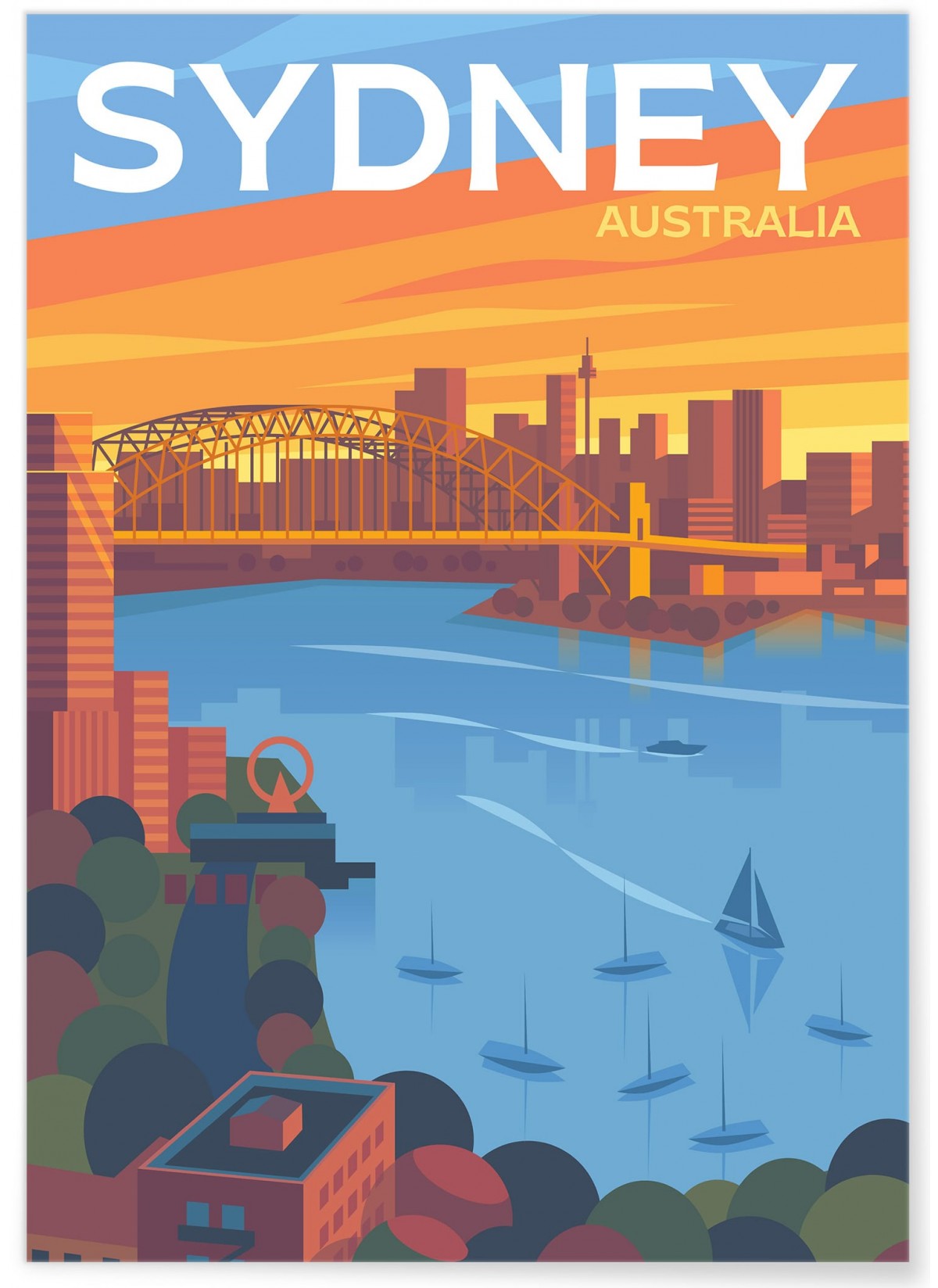 Affiche ville Sydney 3
