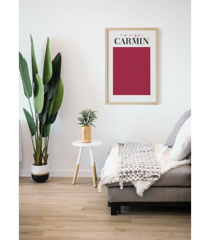 Affiche Rouge Carmin