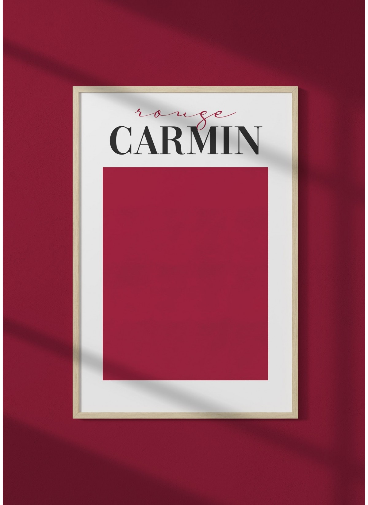 Affiche Rouge Carmin