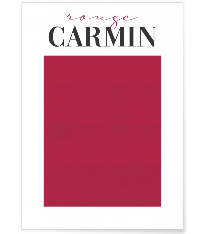 Affiche Rouge Carmin