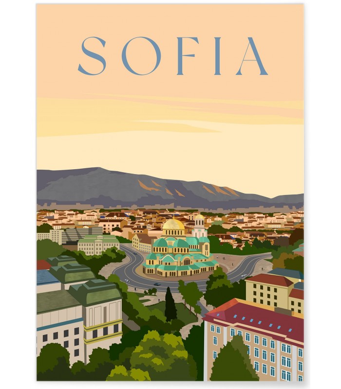 Affiche ville Sofia