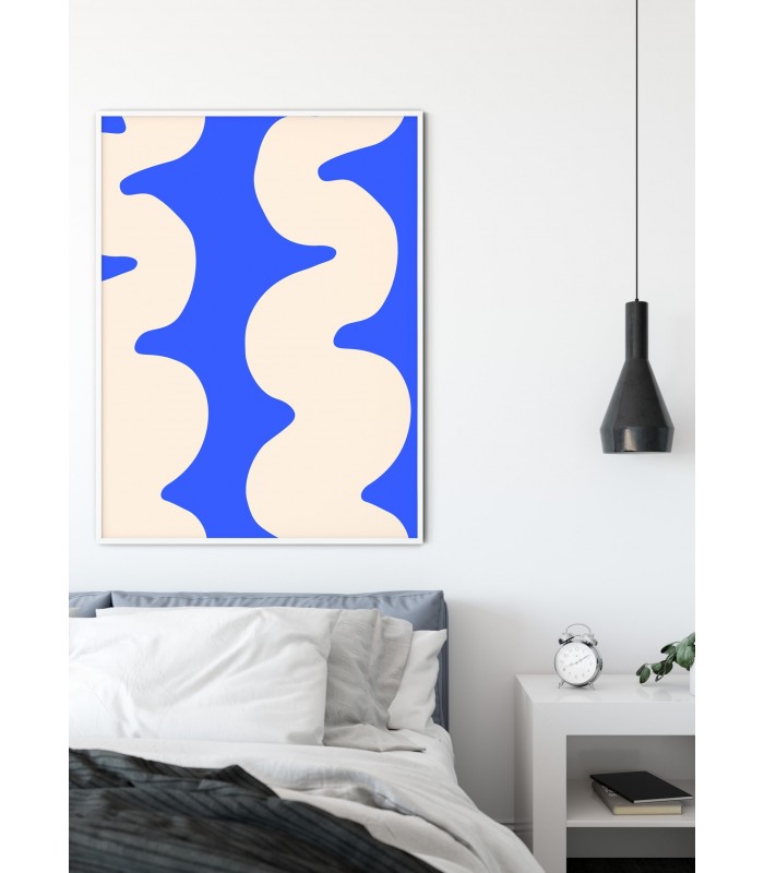 Affiche Wave Bleue