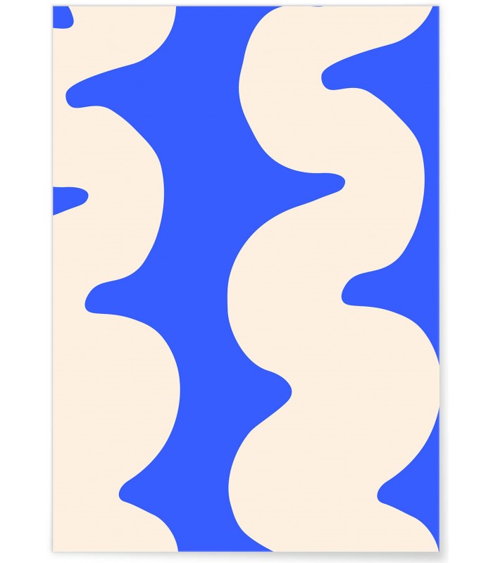 Affiche Wave Bleue