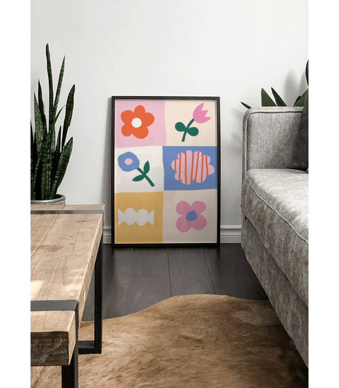 Affiche Abstract flowers