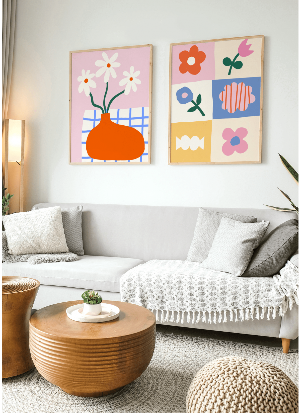 Affiche Abstract flowers