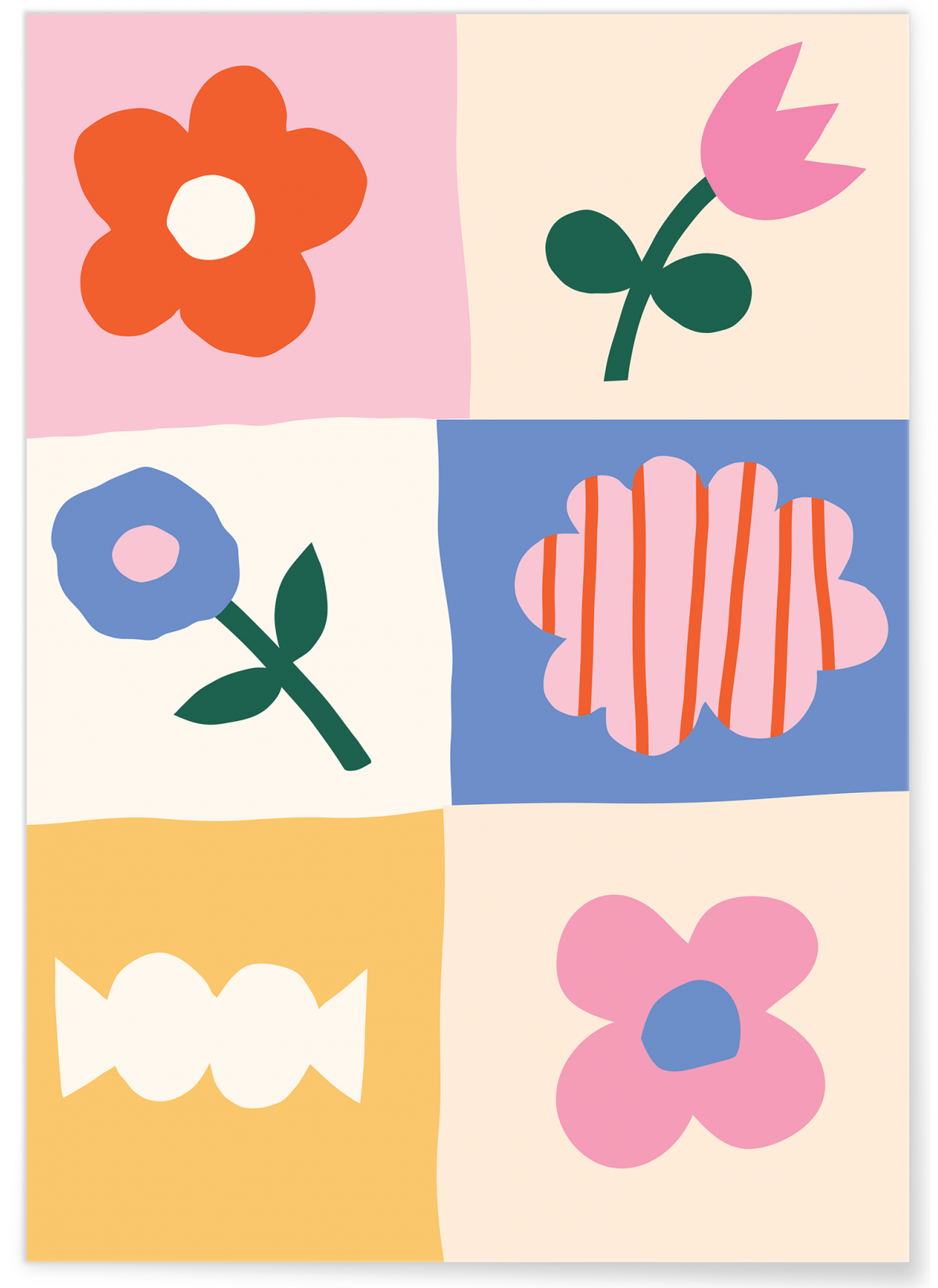 Affiche Abstract flowers