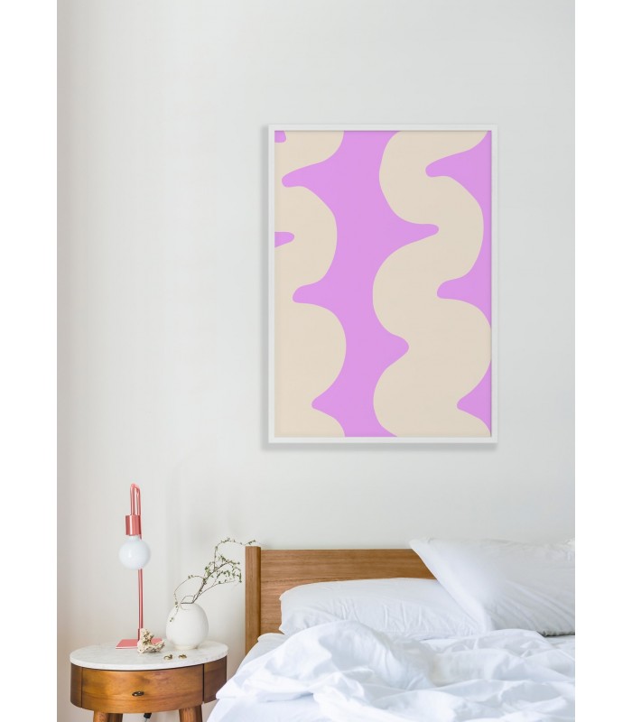 Affiche Wave Rose