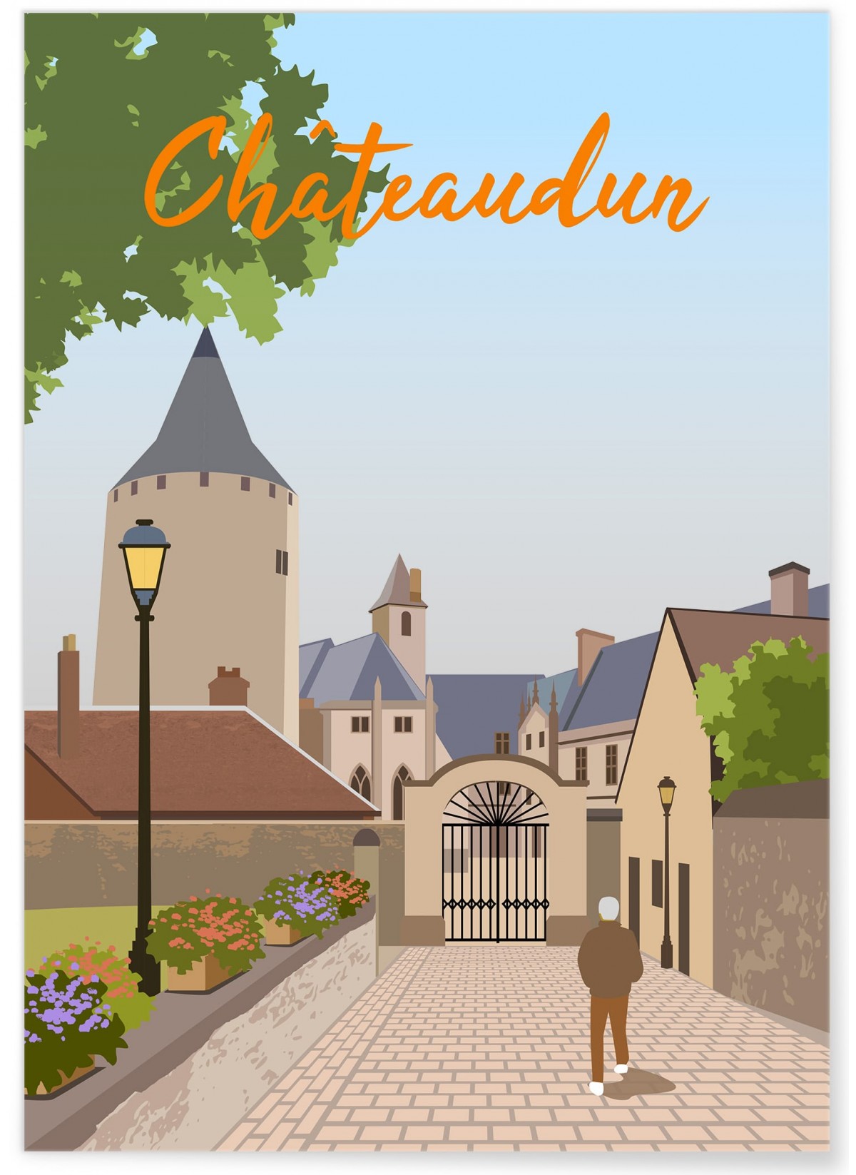 Affiche ville Châteaudun