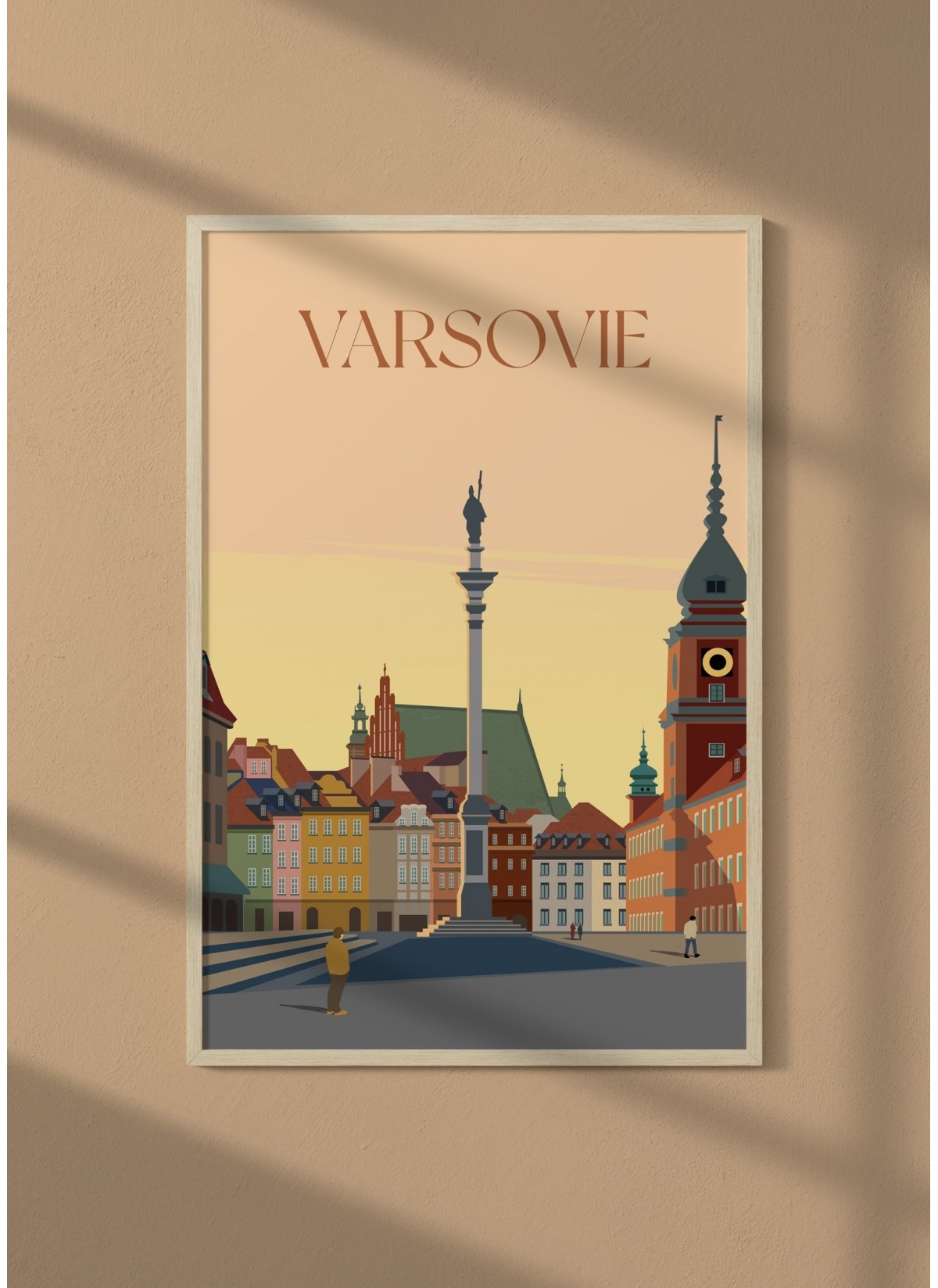Affiche ville Varsovie