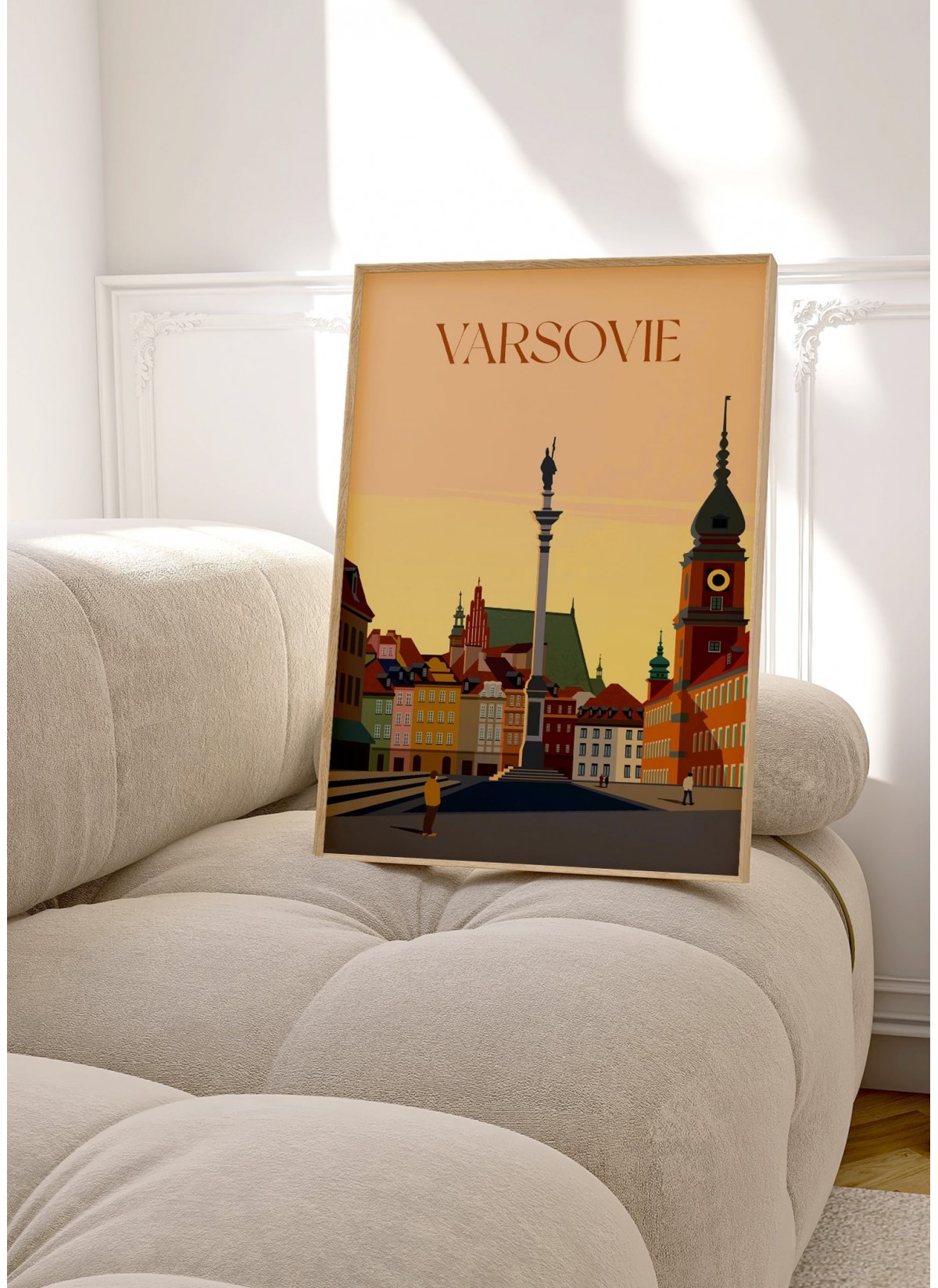 Affiche ville Varsovie