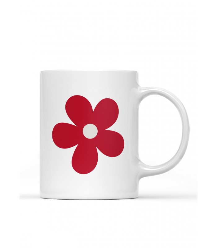 Mug Fleur rouge