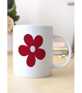 Mug Fleur rouge