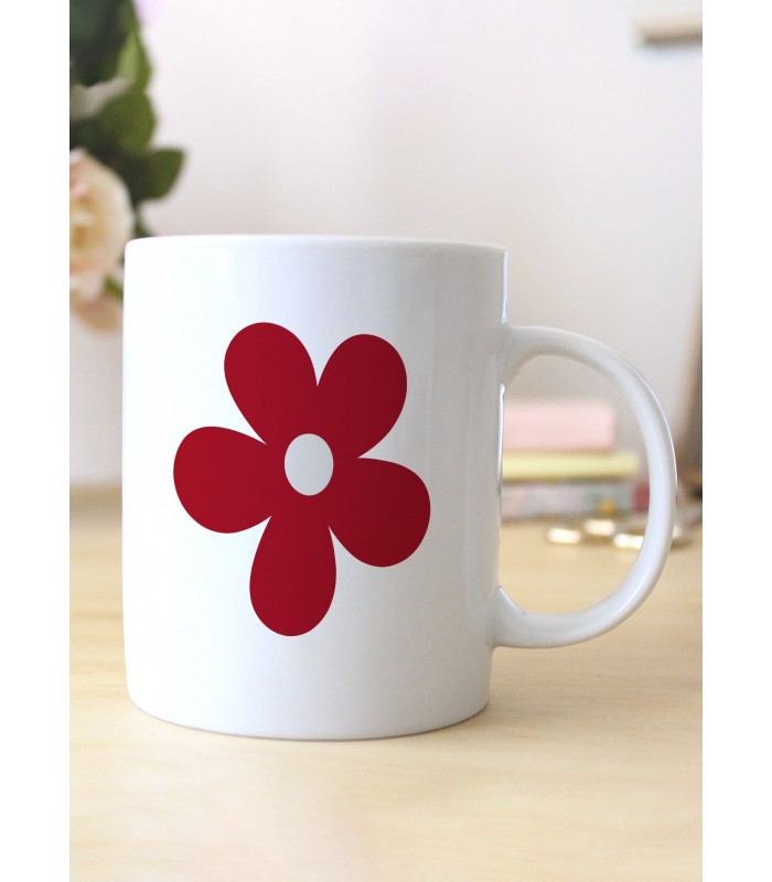 Mug Fleur rouge