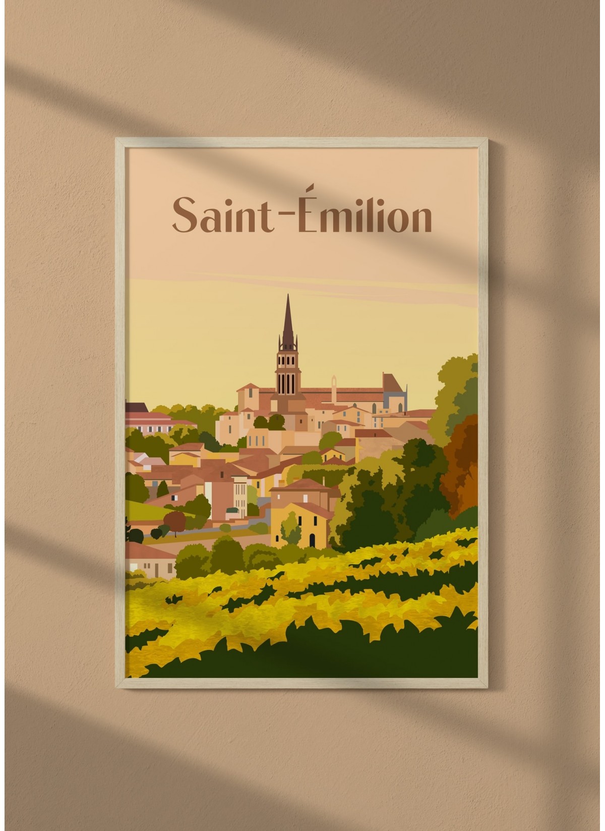 Affiche ville Saint-Émilion