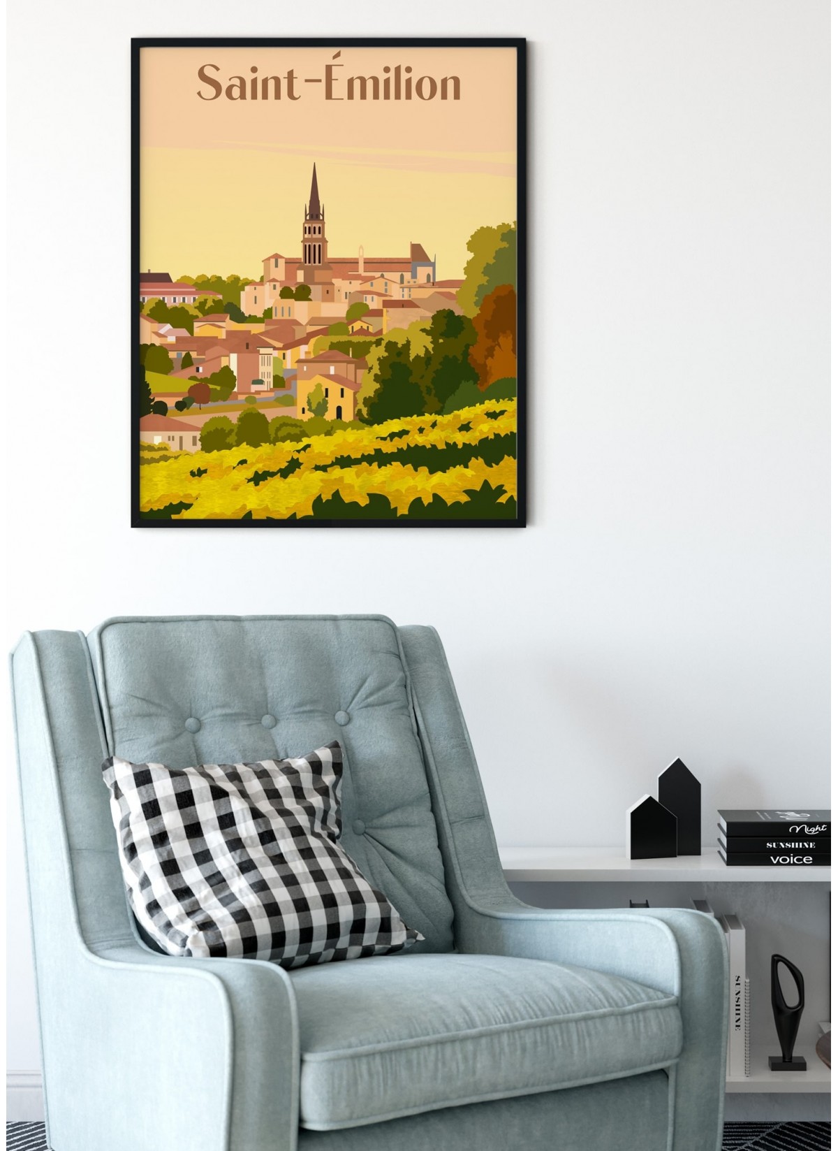 Affiche ville Saint-Émilion