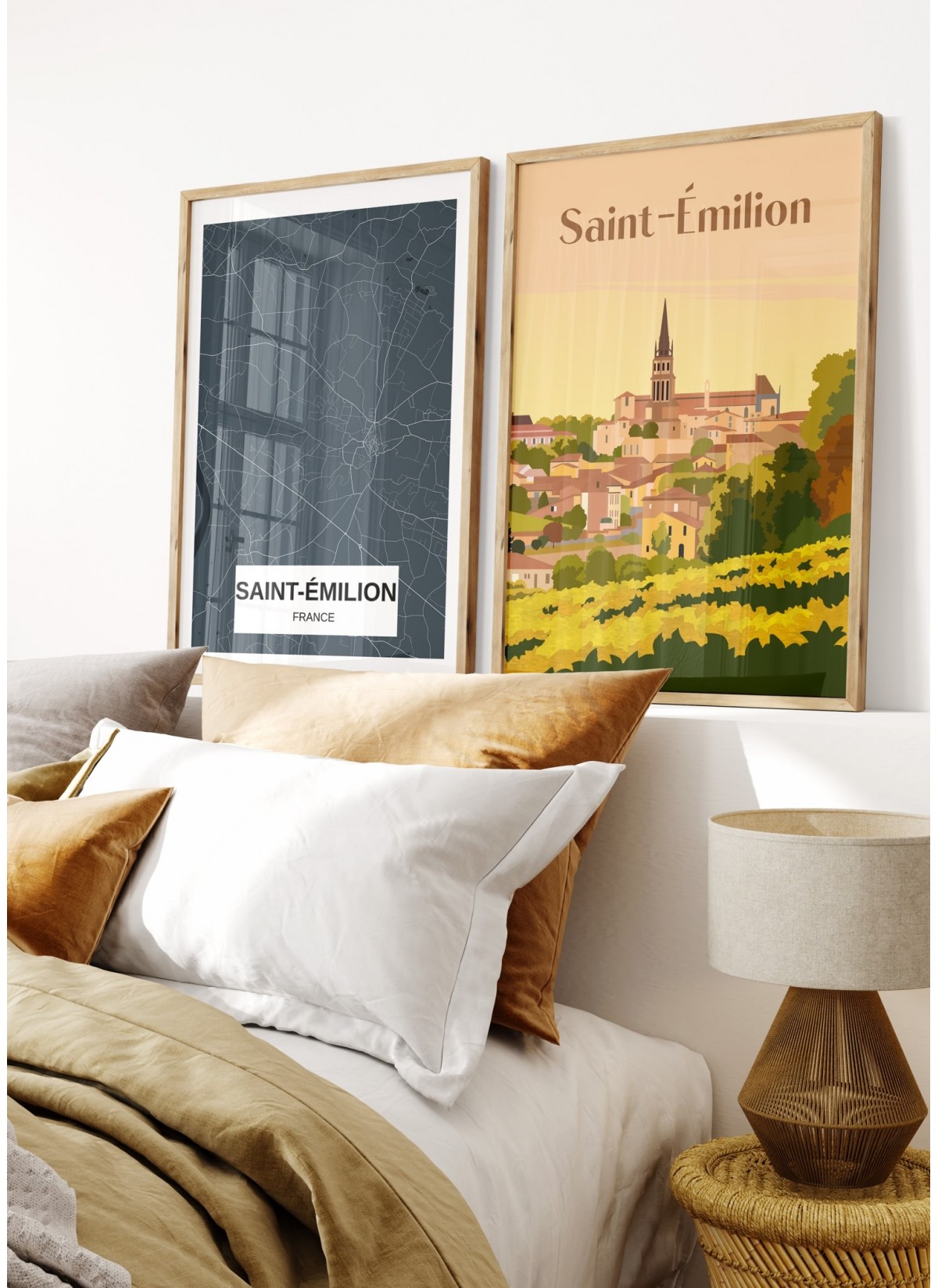Affiche ville Saint-Émilion