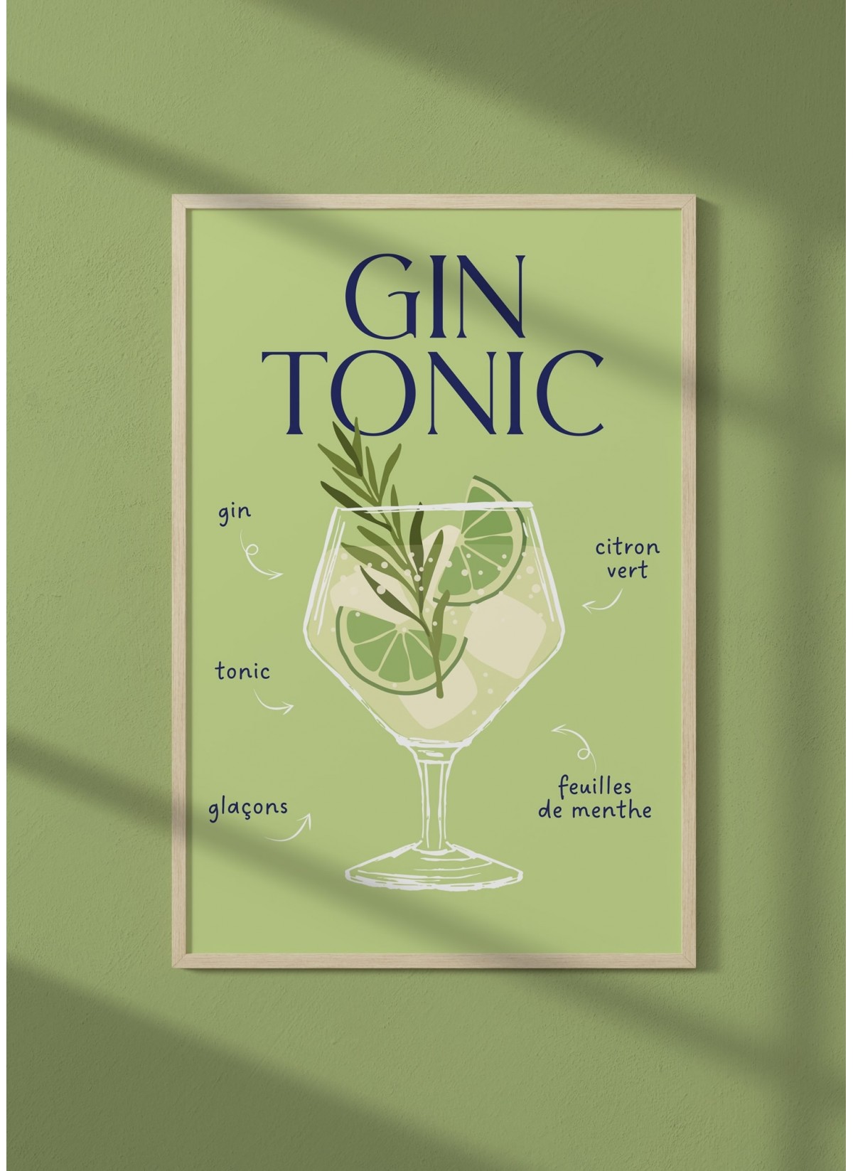 Affiche Cocktail Gin Tonic 2