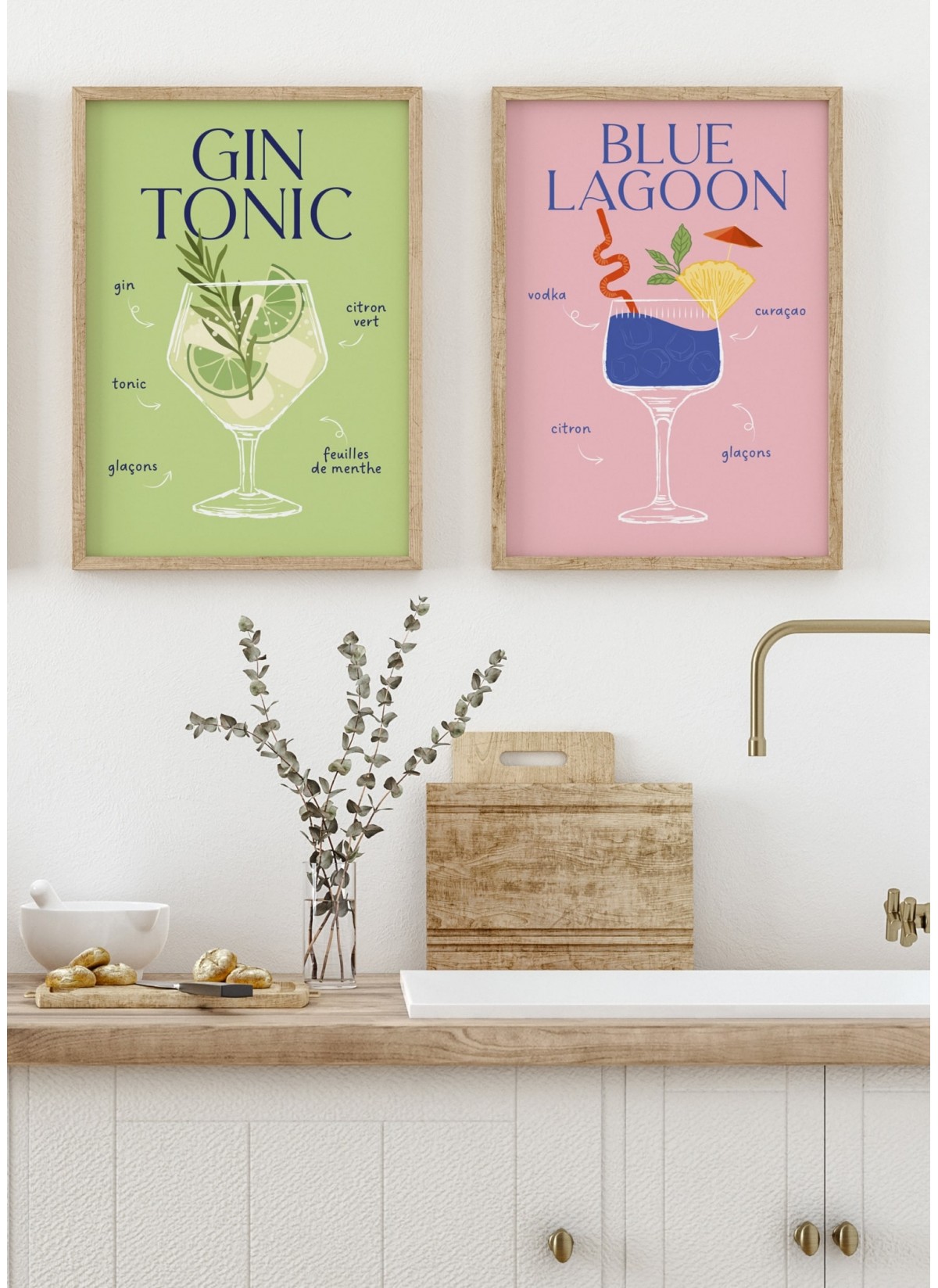 Affiche Cocktail Gin Tonic 2