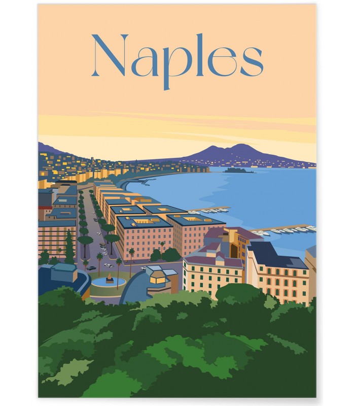 Affiche ville Naples