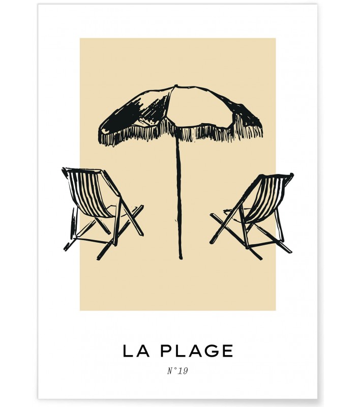 Affiche La plage